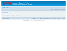 Tablet Screenshot of forum.aventure-chasse-peche.com